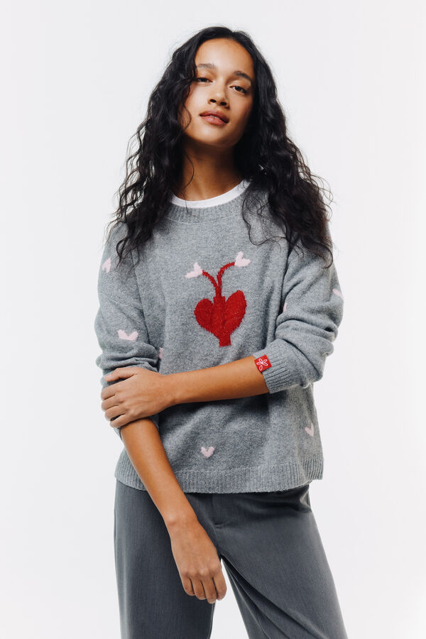 Springfield Camisola p&eacute;talas azul