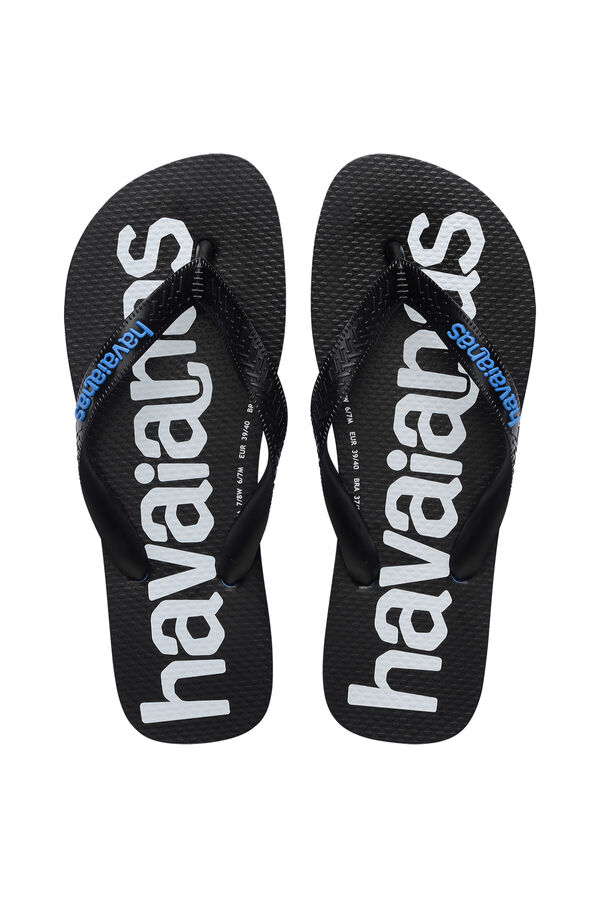 Havaianas Chanclas plataforma goma azul