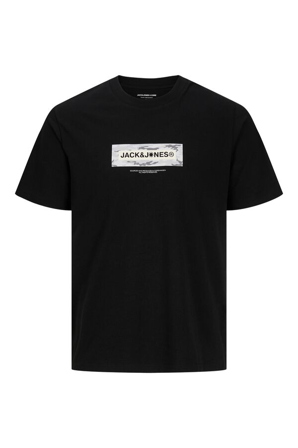 Jack & Jones Logo regular fit T-shirt black
