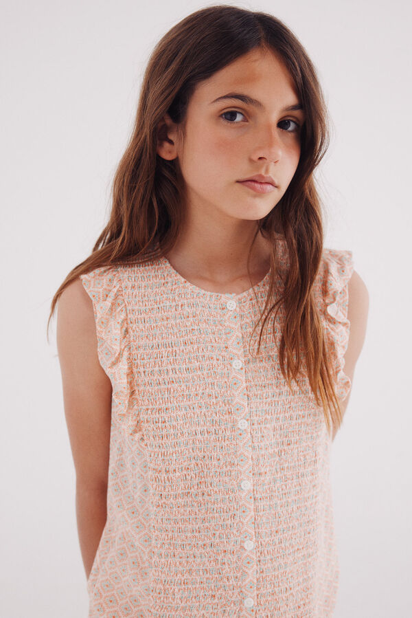 Springfield Kids Blusa de amarrar para menina cru