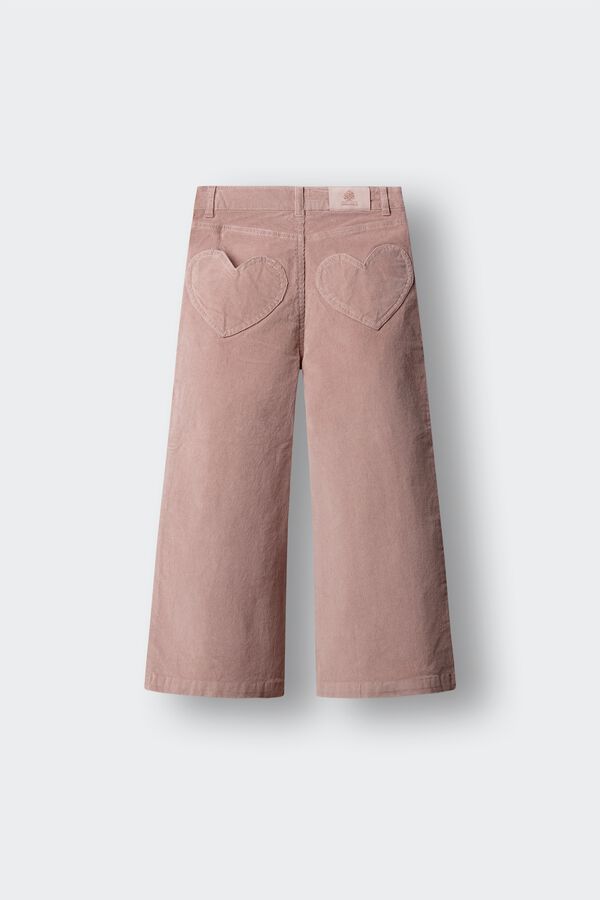 Springfield Kids Cal&ccedil;as culotte em bombazina de crian&ccedil;a rosa