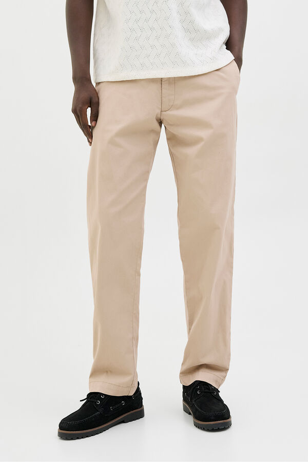 Jack & Jones Calças estilo chino cinzento