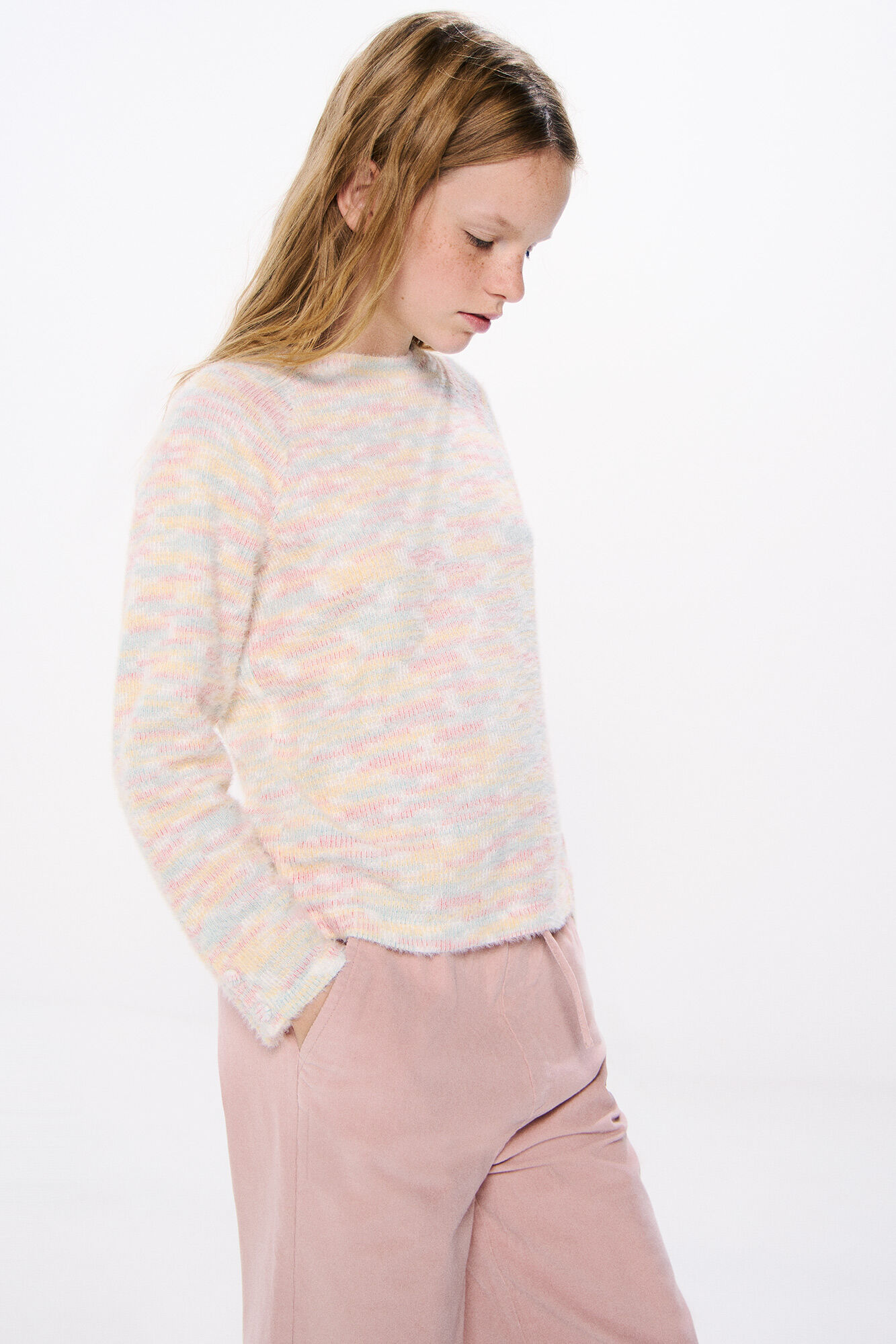 Cortefiel Jersey arcoiris niña