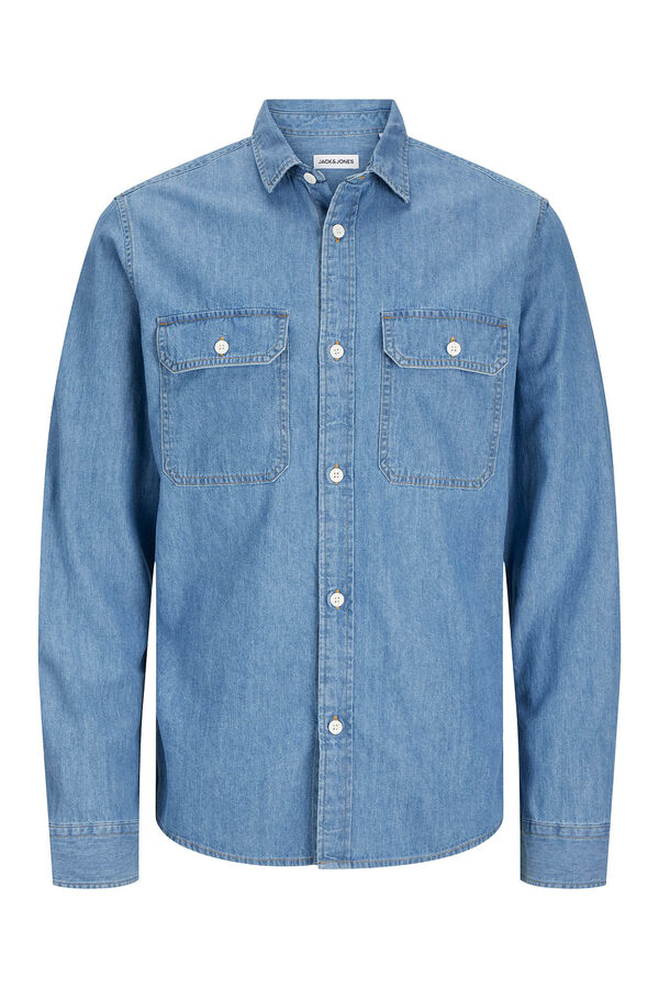 Jack & Jones Camisa estruturada com ajuste confortável azul