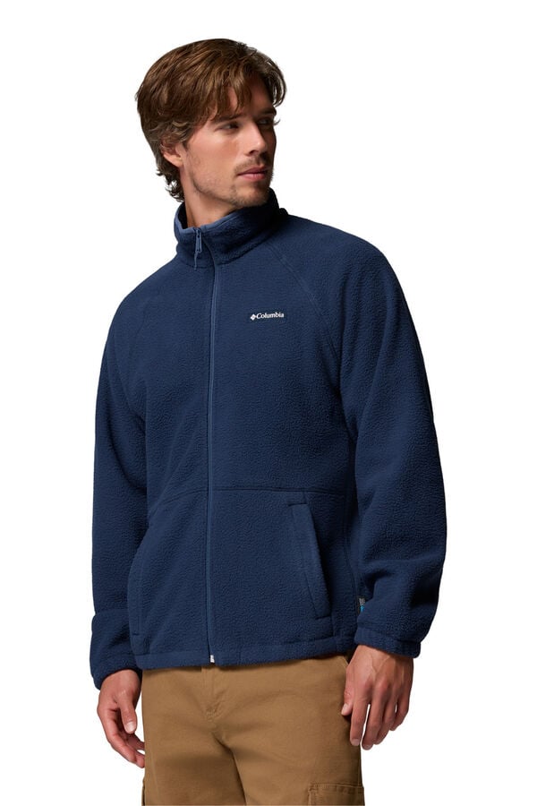 Columbia Forro polar texturizado azul