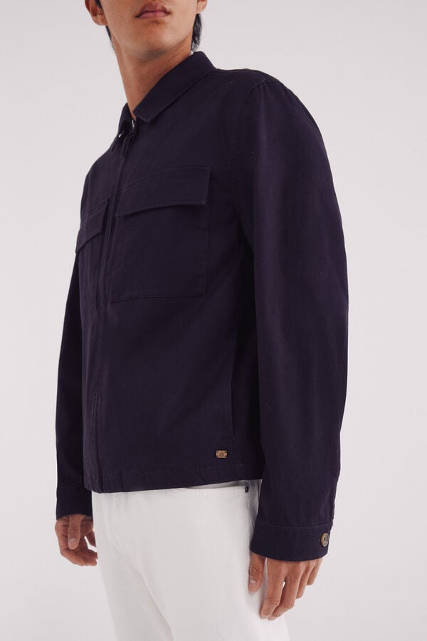 Springfield Sobrecamisa algodão azul