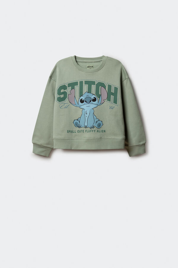 Springfield Kids Sudadera "Lilo & stitch" niña verde