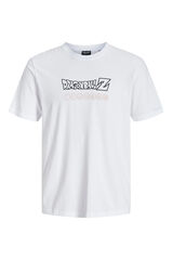 Jack & Jones Camiseta regular fit estampada blanco