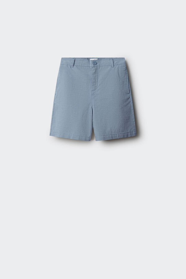 Springfield Kids Bermudas chino aos quadrados para menino azul