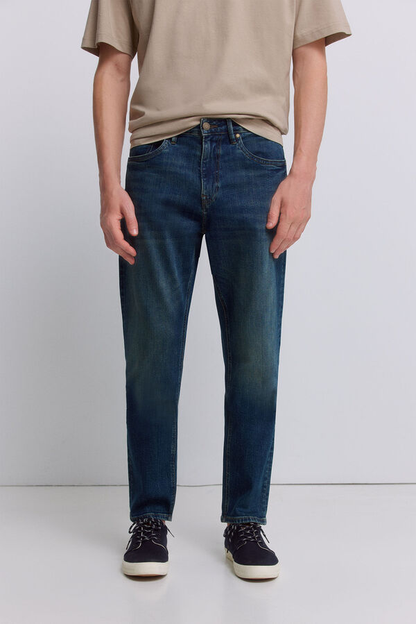 Springfield Jeans sobretintando slim fit azul