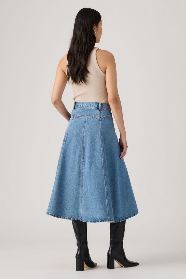 Levi's Saia jeans midi azul