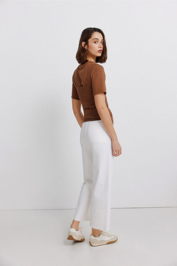 Springfield Cal&ccedil;as estilo marinheiro branco