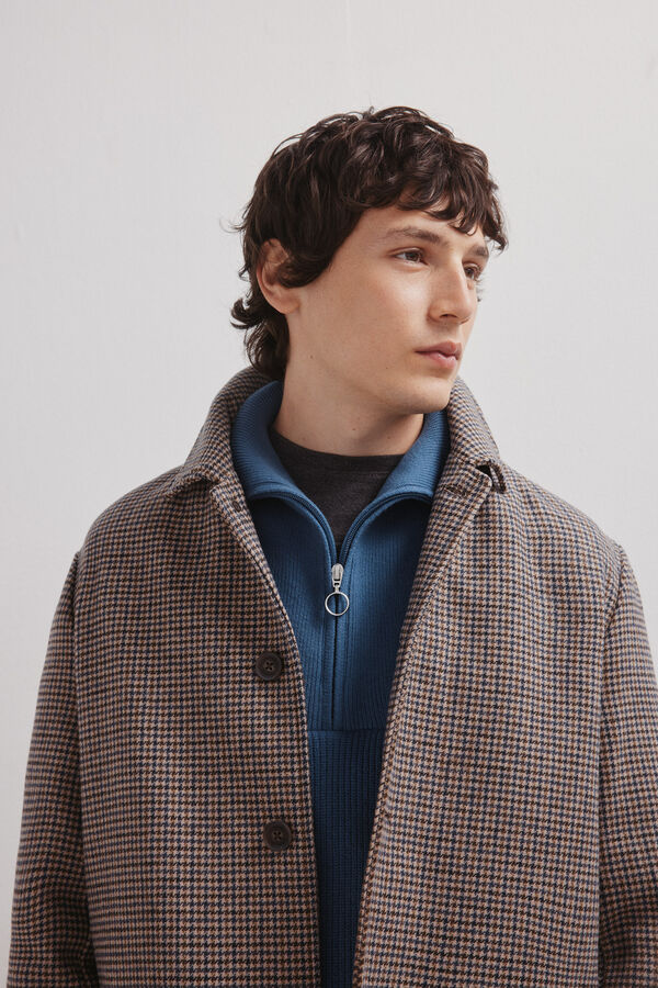 Springfield Casaco sobretudo castanho