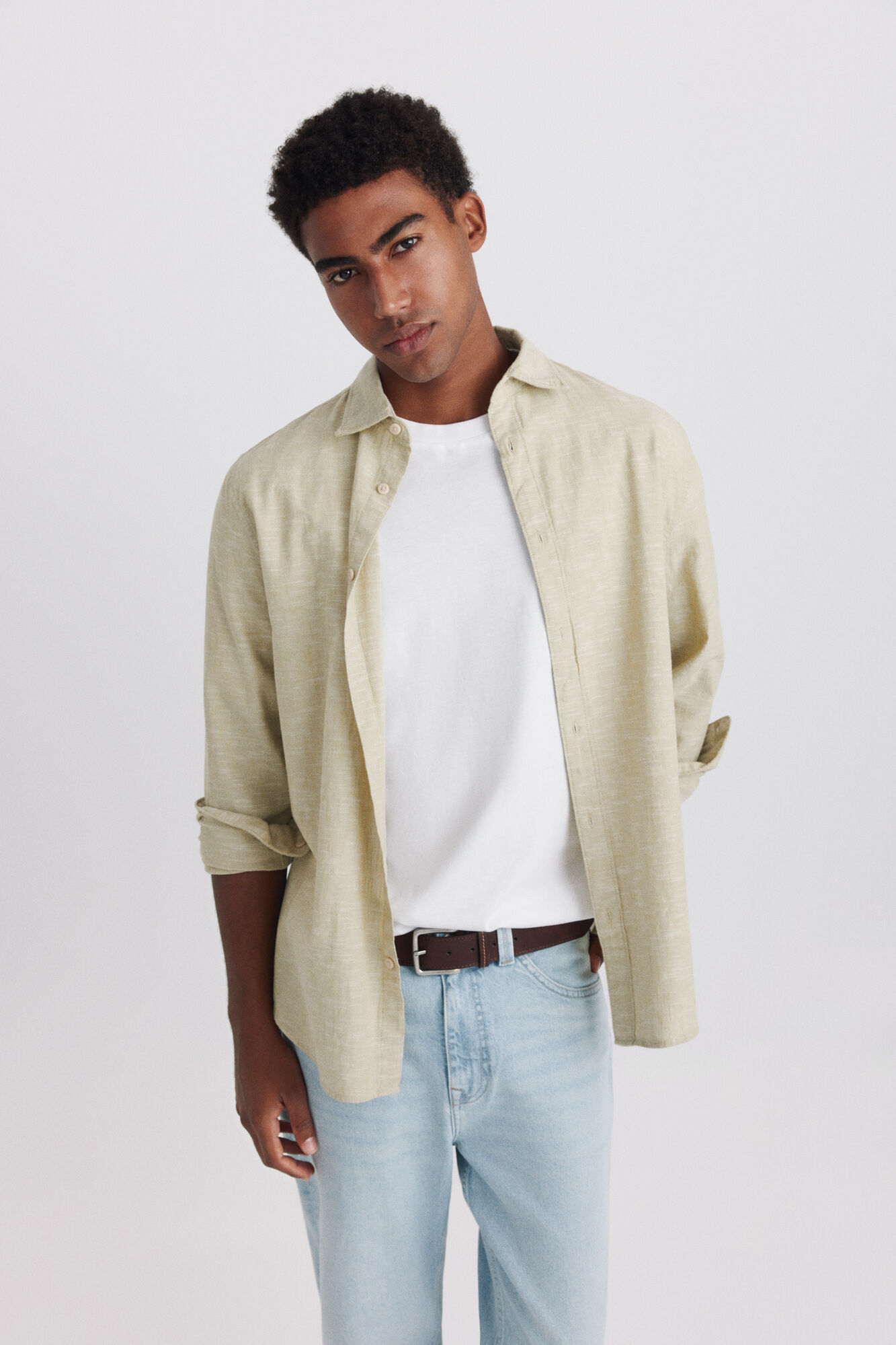 Springfield Camisa tipo linho