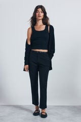 Springfield Calças chino retas preto