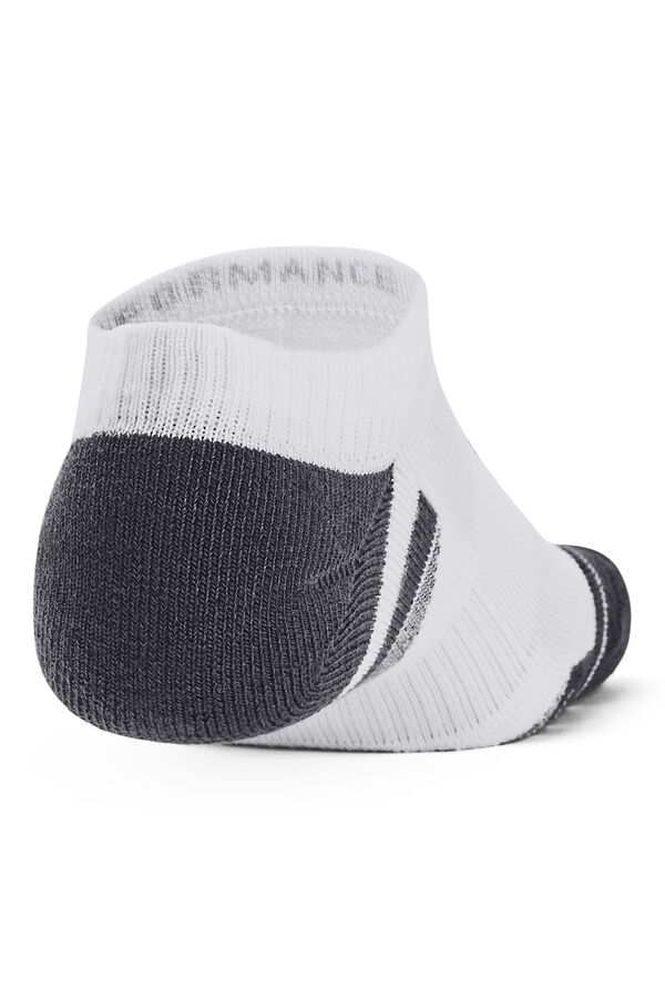 Under Armour Meias invis&iacute;veis em tecido t&eacute;cnico branco