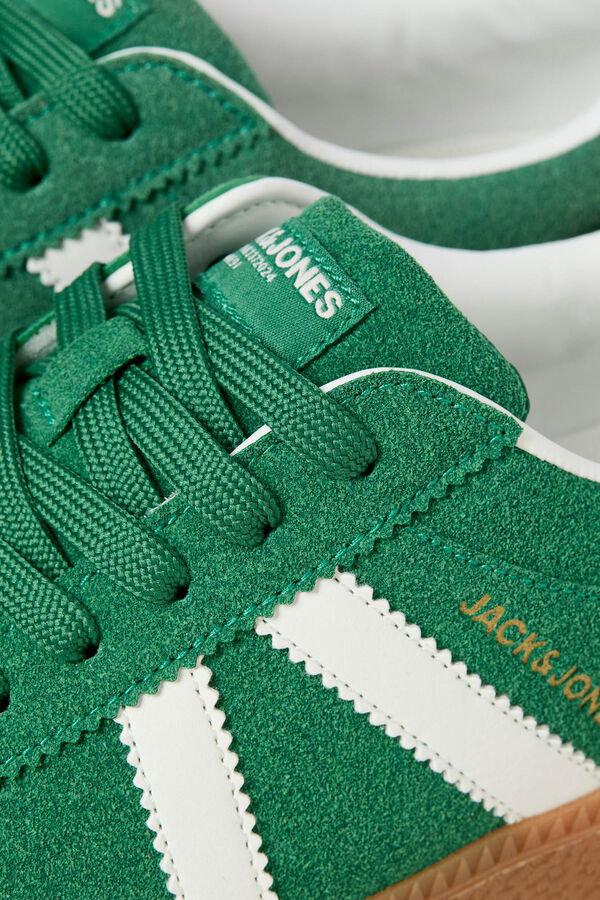 Jack & Jones Faixas laterais de t&ecirc;nis baixas verde