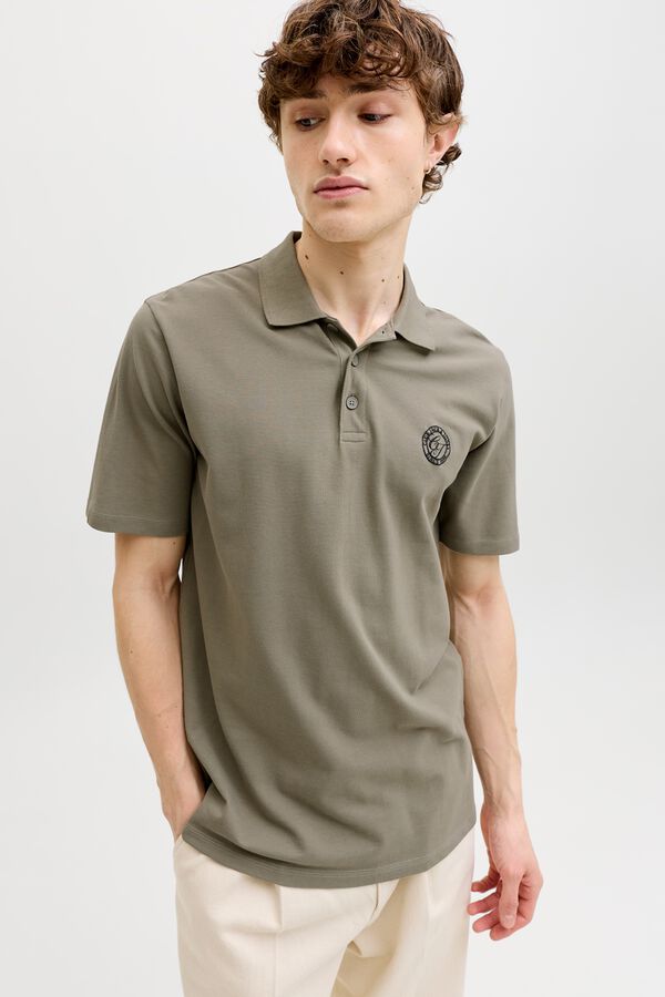 Jack & Jones Polo regular fit logo cinzento
