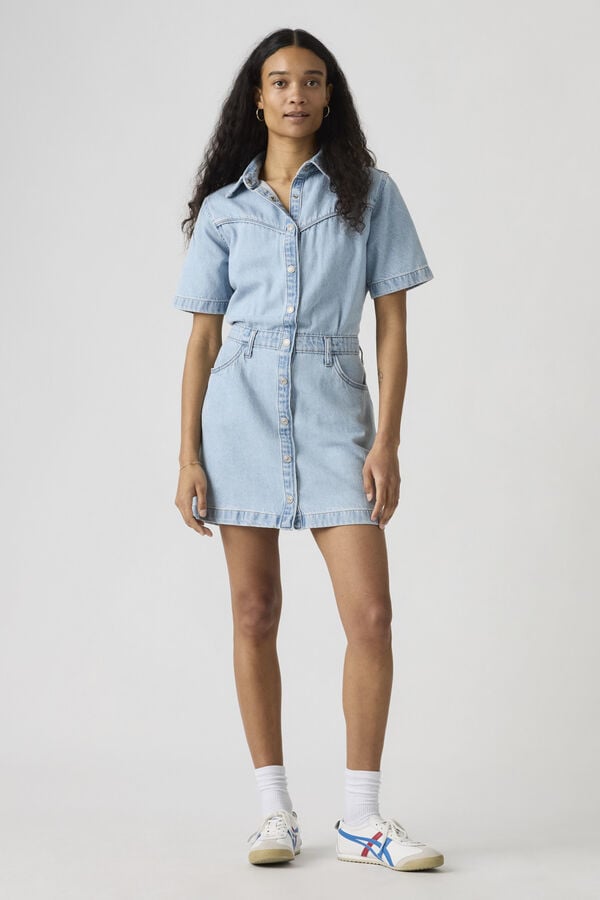 Levi's Vestido curto jeans azul