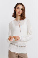 Springfield Boat neck jumper bege