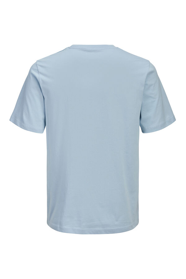 Jack & Jones PLUS T-shirt logo quadrado azul