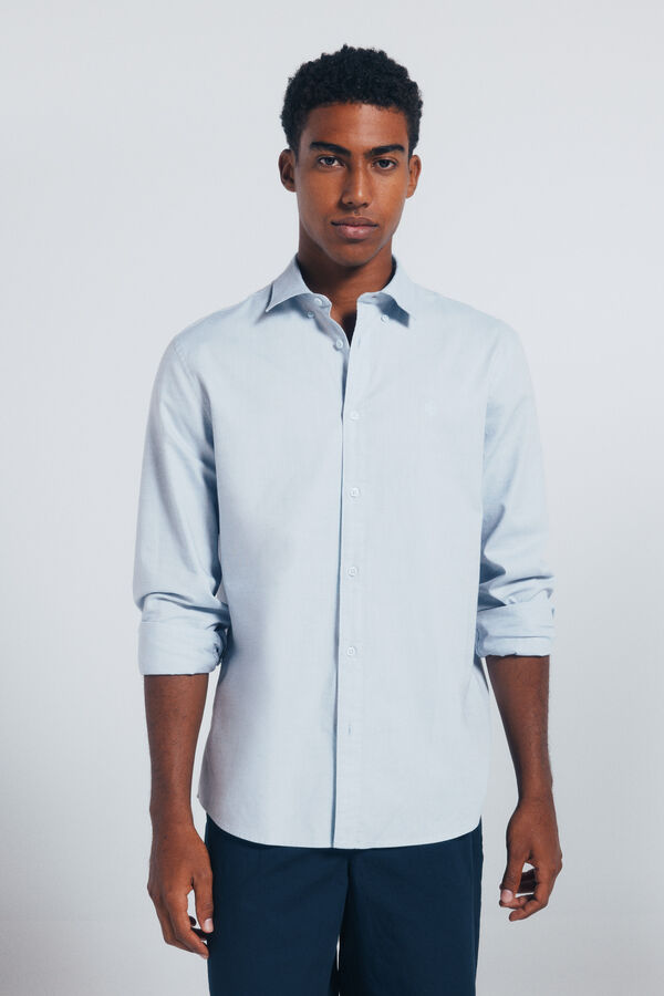 Springfield Textured shirt blue