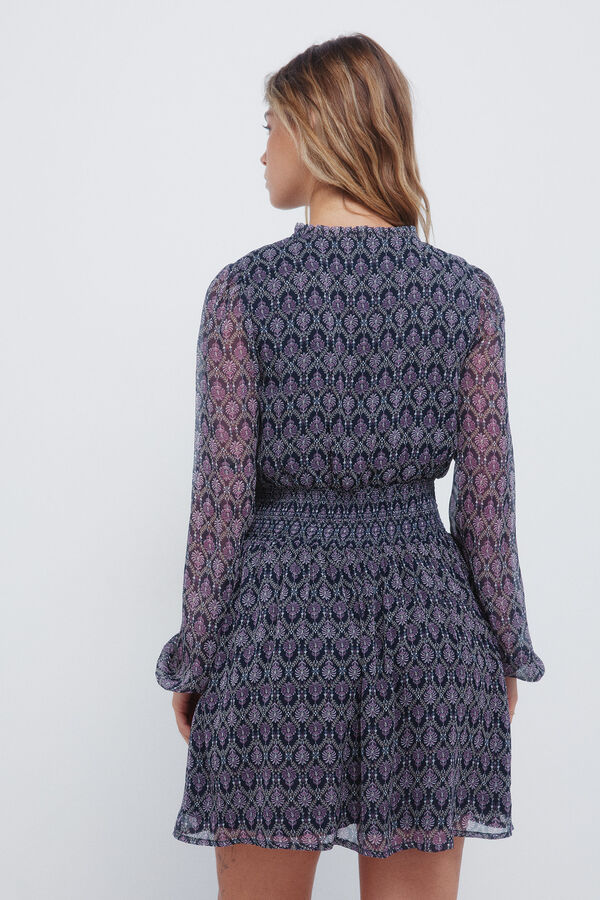 Springfield Vestido curto com estampado geométrica rosa