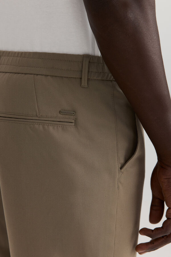 Springfield Cal&ccedil;as chino jogger Caqui escuro
