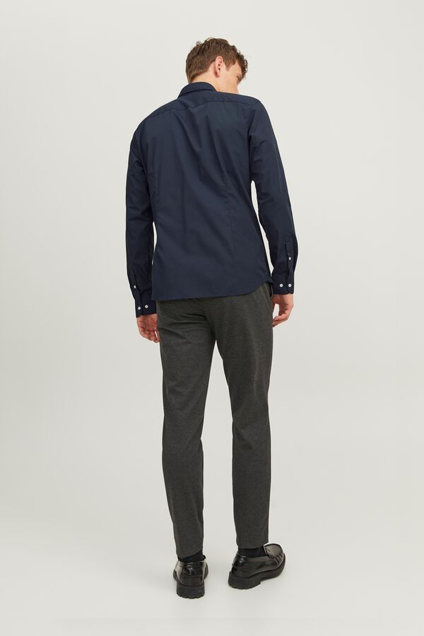 Jack & Jones Camisa slim em popelina azul