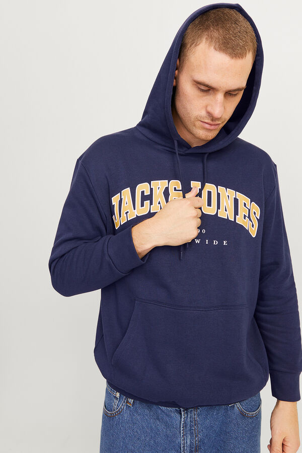Jack & Jones PLUS Moletom Plus Sweatshirt regular fit azul