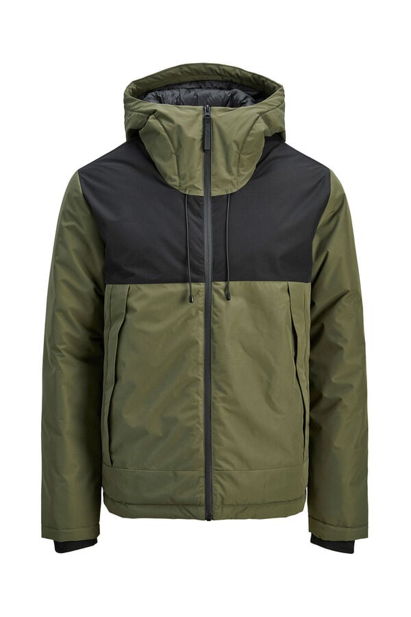 Jack & Jones Two-tone puffer jacket green