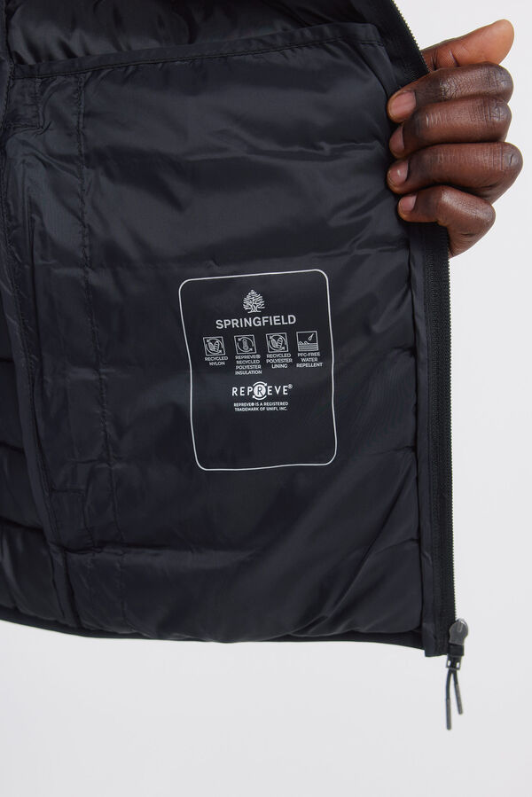 Springfield Colete acolchoado preto