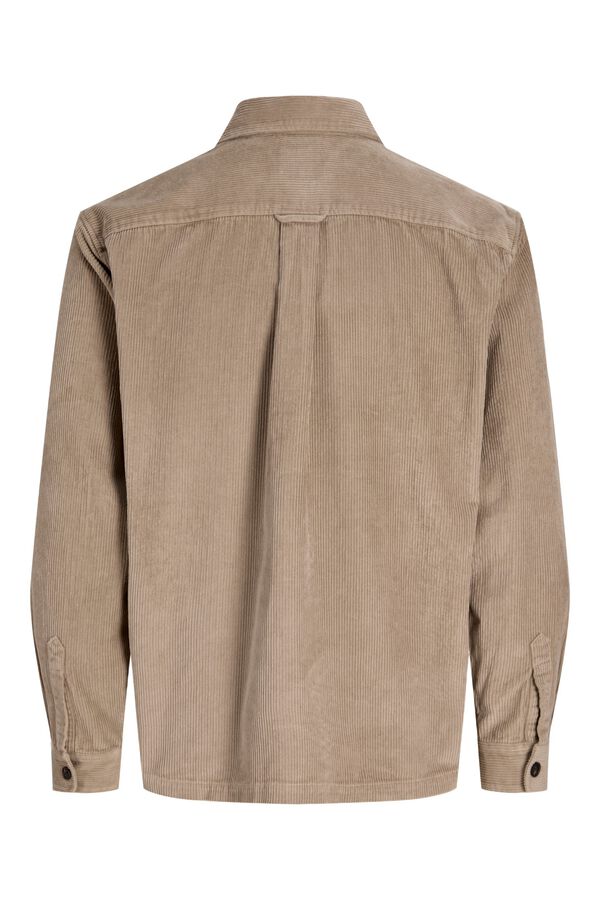 Jack & Jones Sobrecamisa 100% algod&atilde;o cinzento