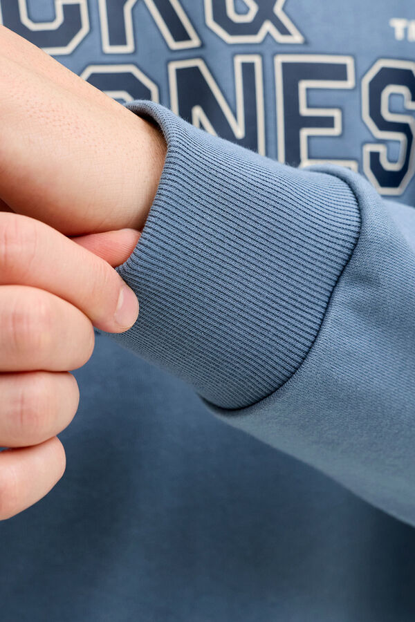 Jack & Jones Sweatshirt logo grande cinzento