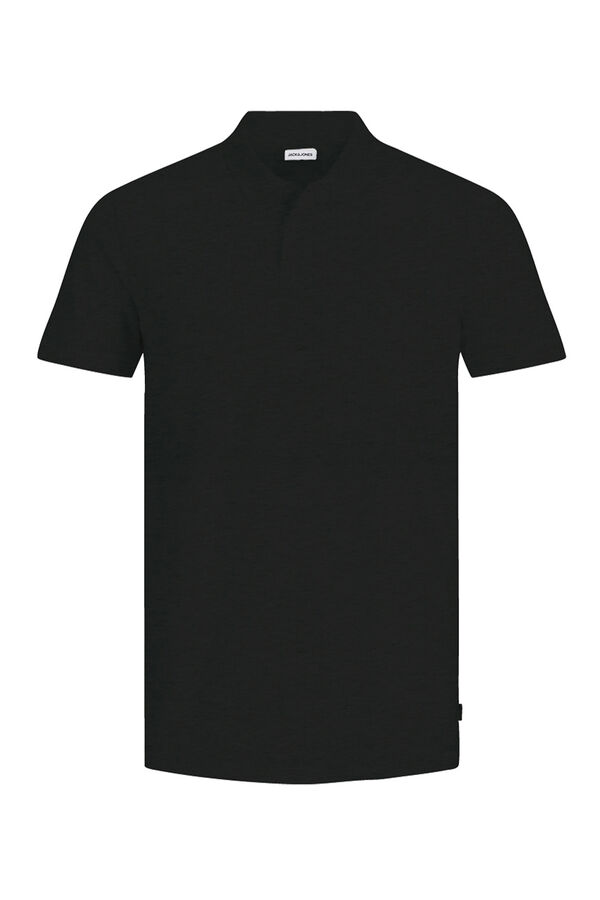 Jack & Jones Polo de malha regular fit preto