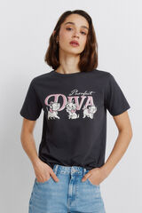 Springfield Camiseta manga corta disney gris