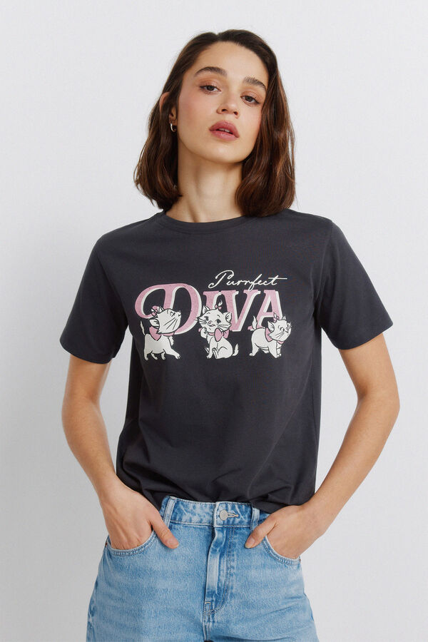 Springfield Camiseta manga corta disney gris