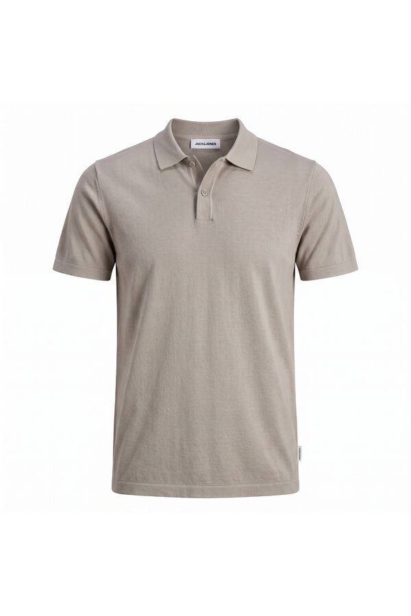 Jack & Jones Polo de malha regular fit cru