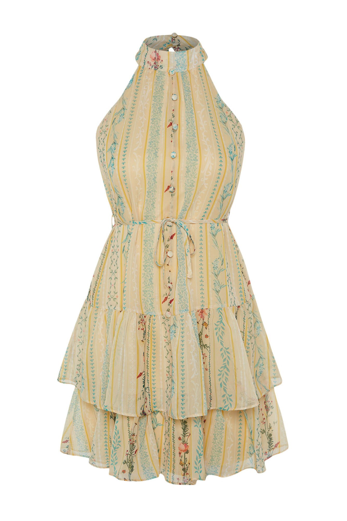 Trendyol Vestido estampado com la&ccedil;o