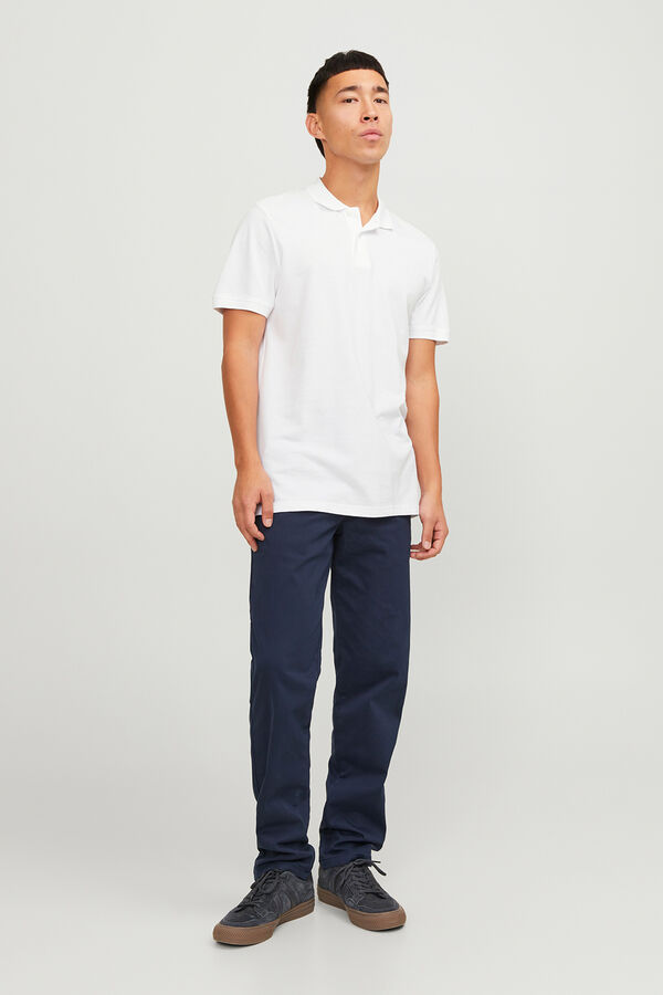 Jack & Jones Polo slim fit liso branco