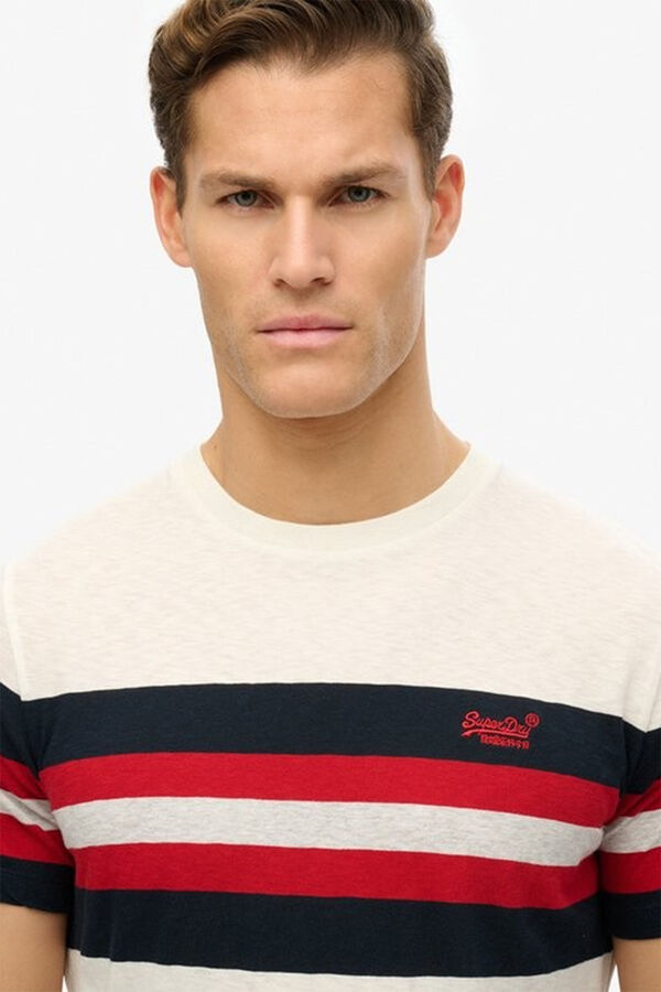 Superdry Camiseta Essential Stripe Tee azul