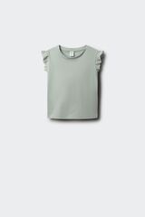 Springfield Kids T-shirt de manga curta com folho bordado para menina verde