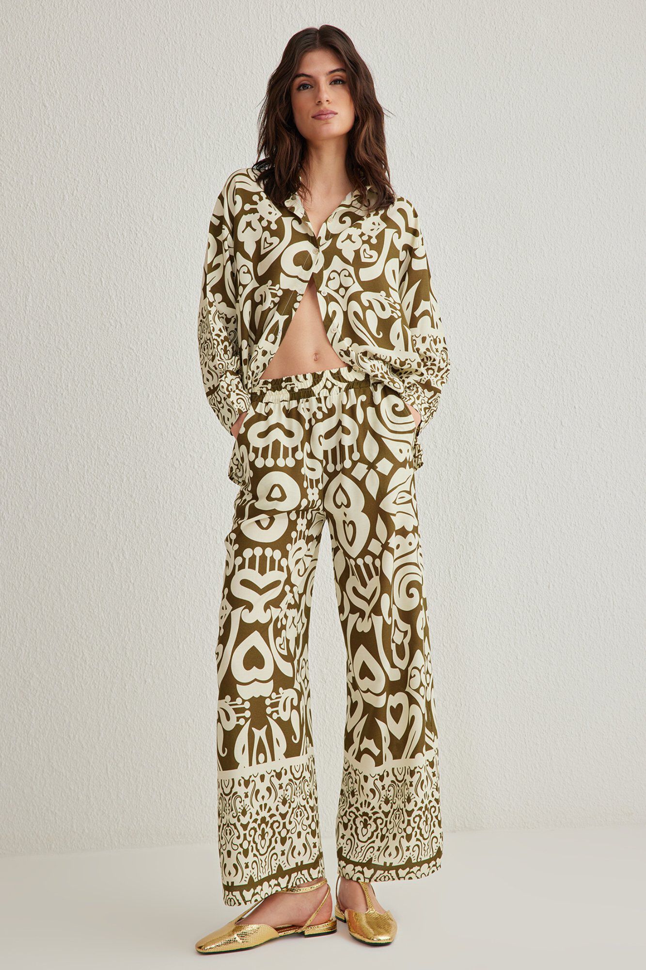 Trendyol Conjunto estampado fluido