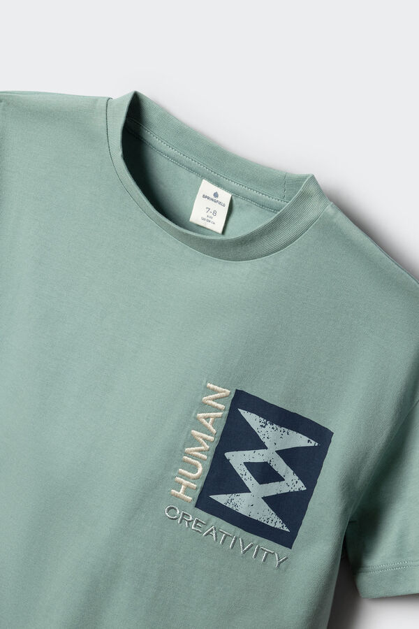 Springfield Kids T-shirt manga curta Creativity para menino azul