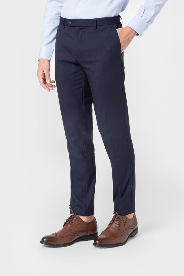 Celopman Cal&ccedil;a de fato olho de perdiz azul