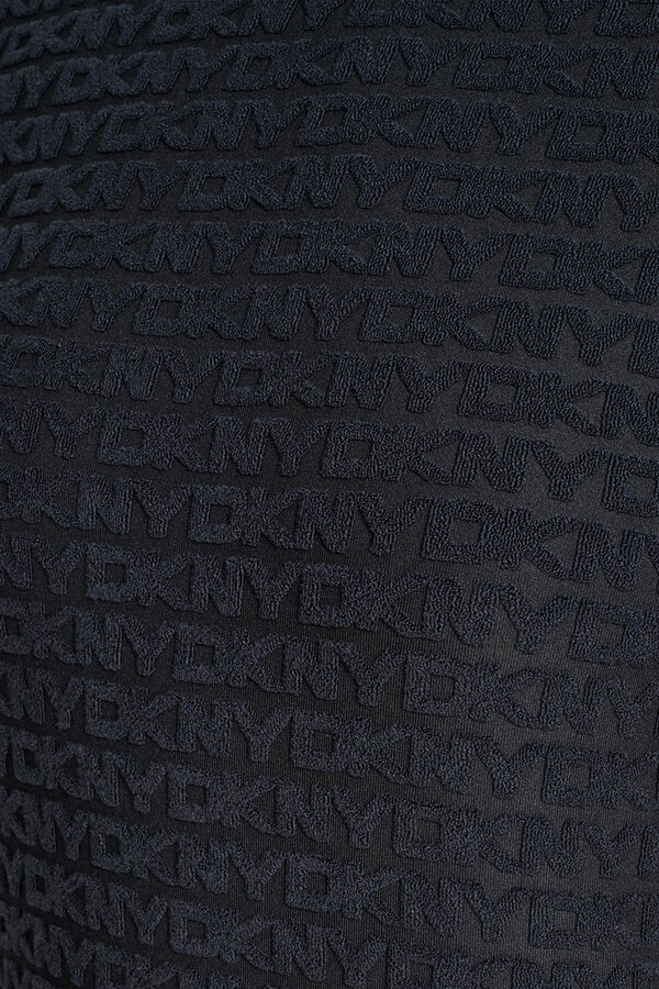 DKNY Vestido monogram preto