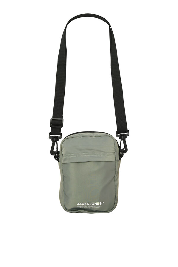 Jack & Jones Bolsa de ombro masculina cinzento