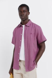 Springfield Camisa de manga curta com estrutura bicolor
