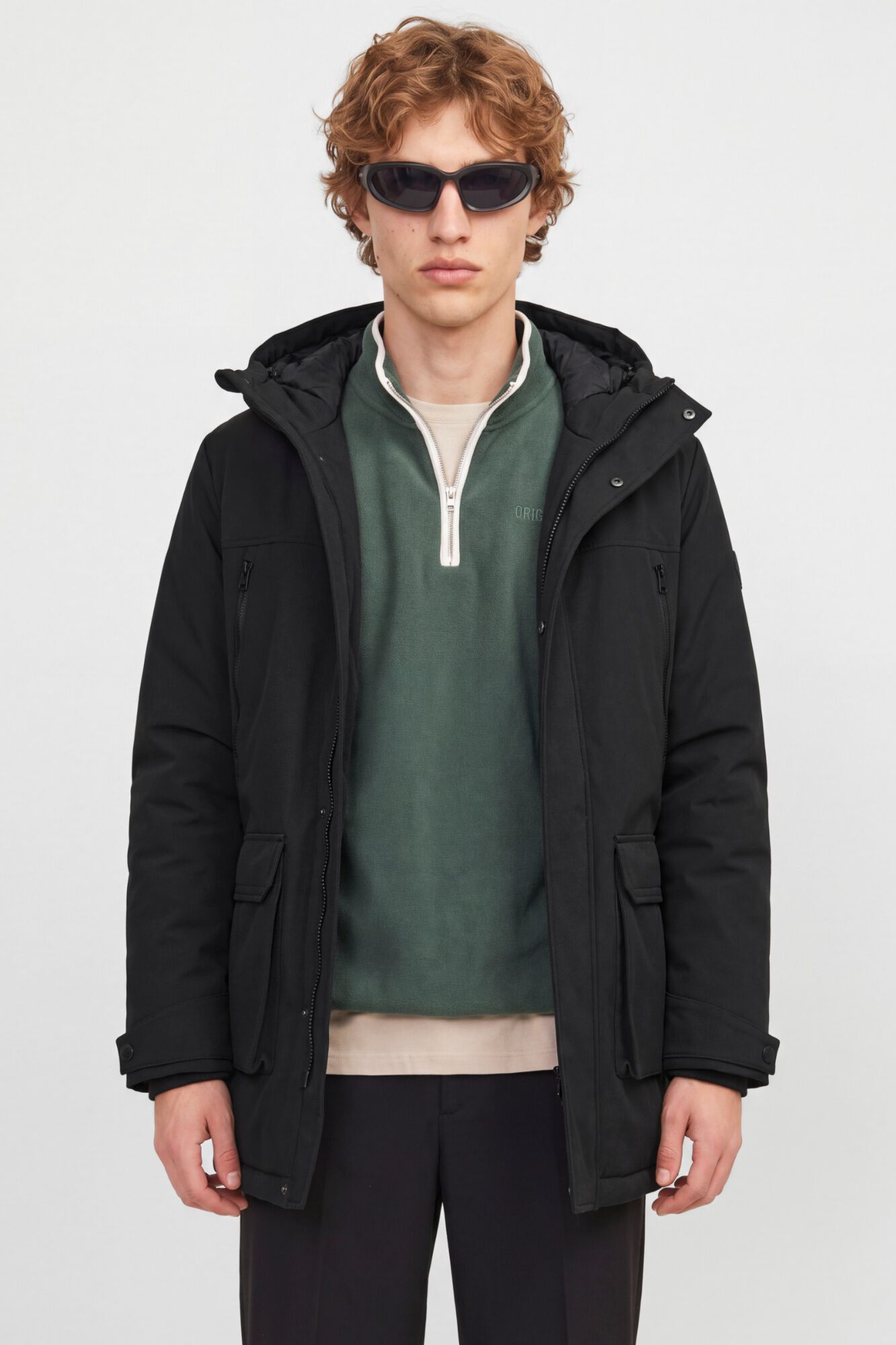 Jack & Jones Parka comprida 100% poli&eacute;ster