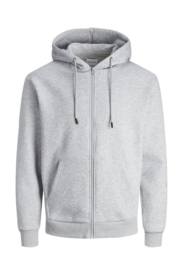 Jack & Jones Sweatshirt relaxed com capuz cinzento